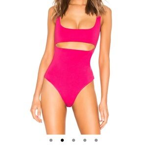 Brie bodysuit in hot pink
